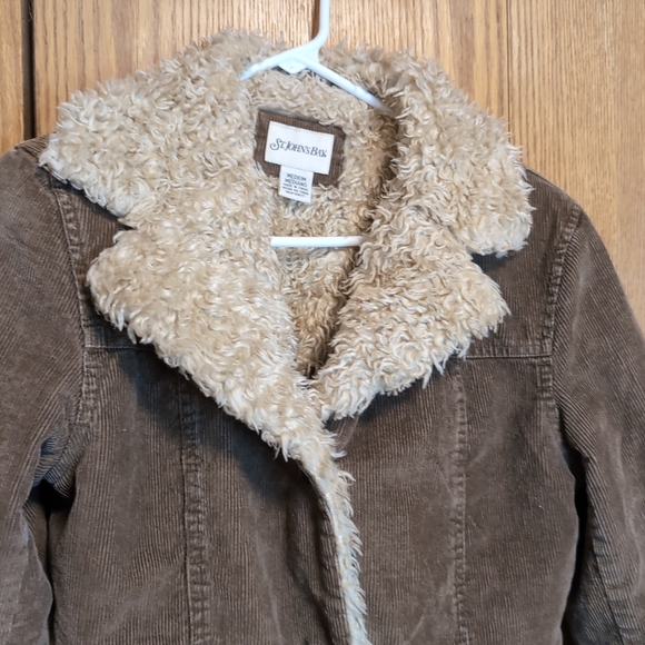 Y2K St Johns Bay Corduroy Sherpa Collar Jacket Coat - Picture 2 of 11